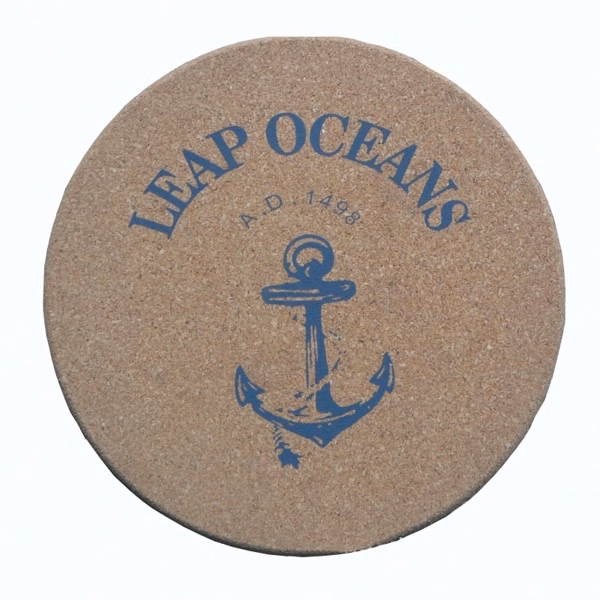 Round Cork Wooden Cup Mat