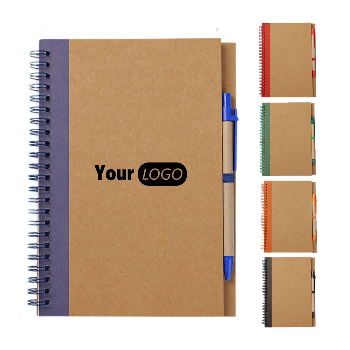 A5 Kraft Paper Notebook With Pen 1