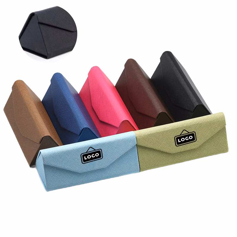 MOQ50 PU Leather Sunglasses Case Compact Protective