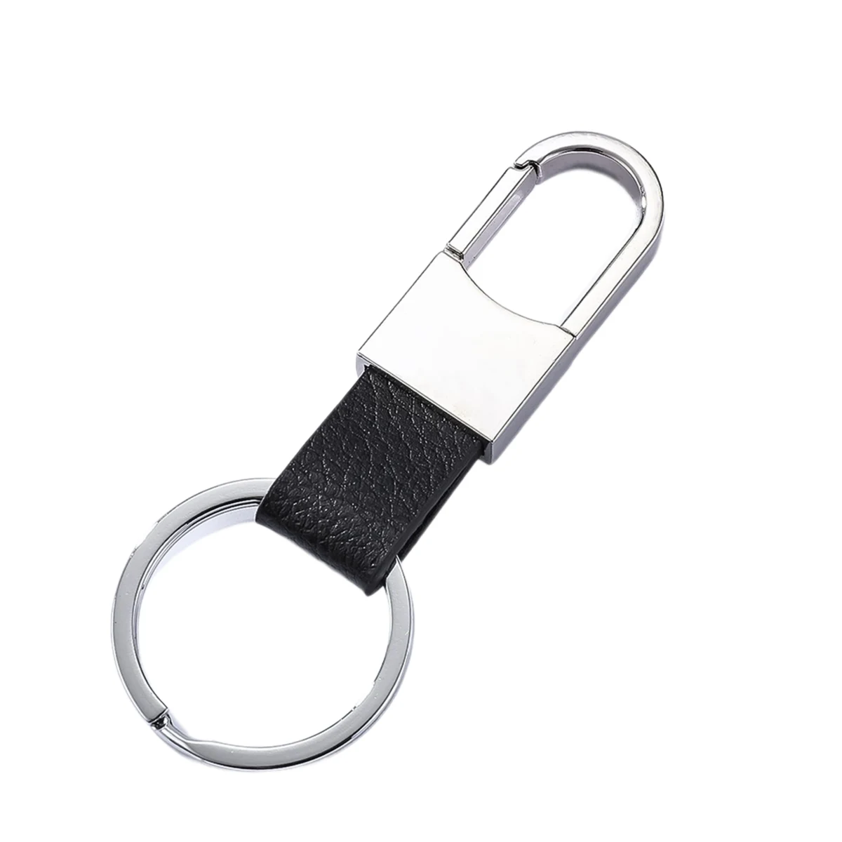 PU Leather Strap Metal Keychain 1