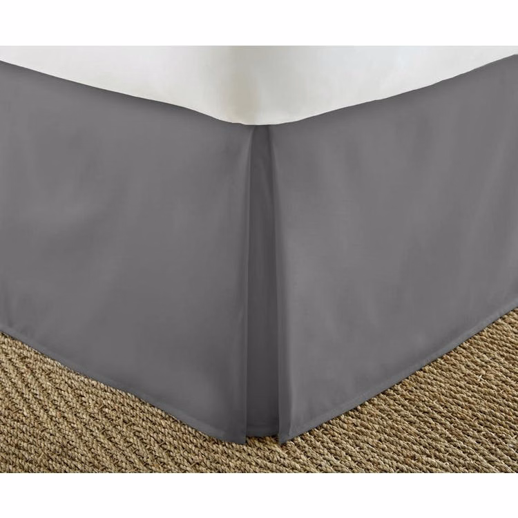Premium Bed Skirts - Gray Cali King Pleated