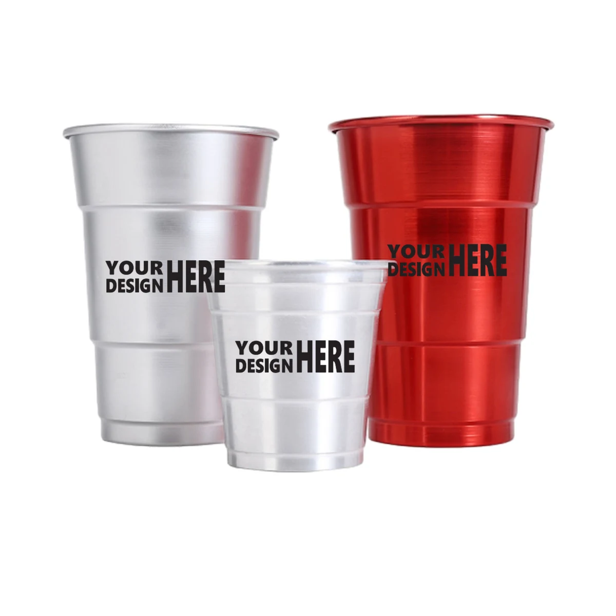 Customizable 16 oz Recyclable Ball Aluminum Party Cup 1