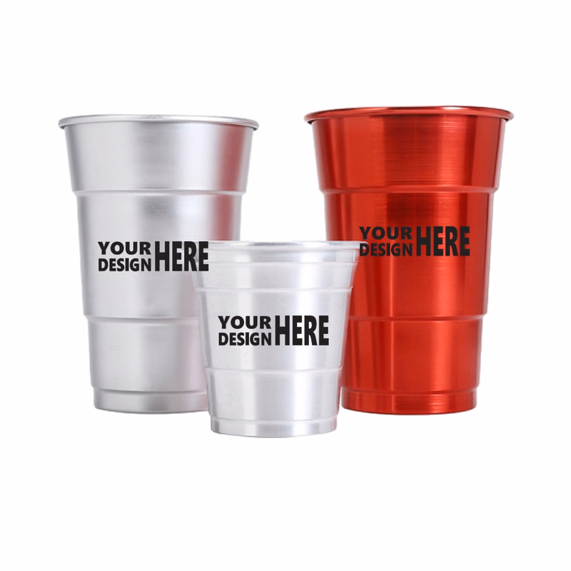 Customizable 16 oz Recyclable Ball Aluminum Party Cup
