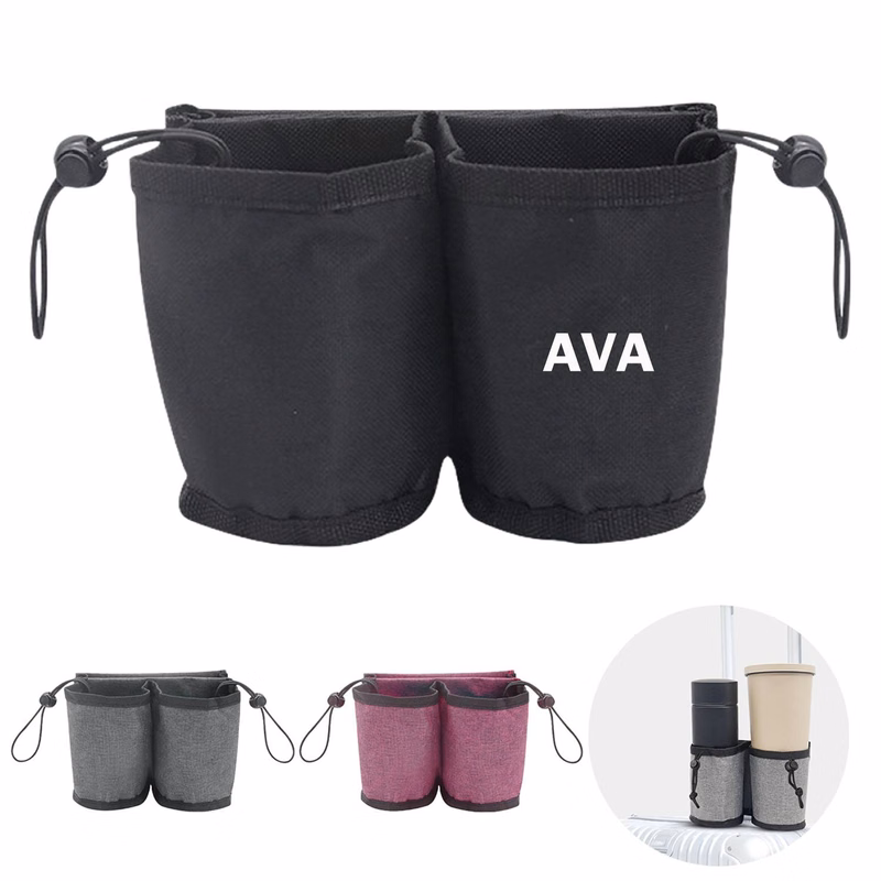 Multifunctional Storage Trolley Case Portable Cup Holder Bag