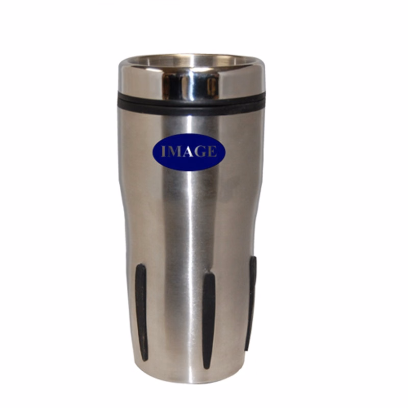 16 Oz. Stainless Steel Rib Grip Tumbler
