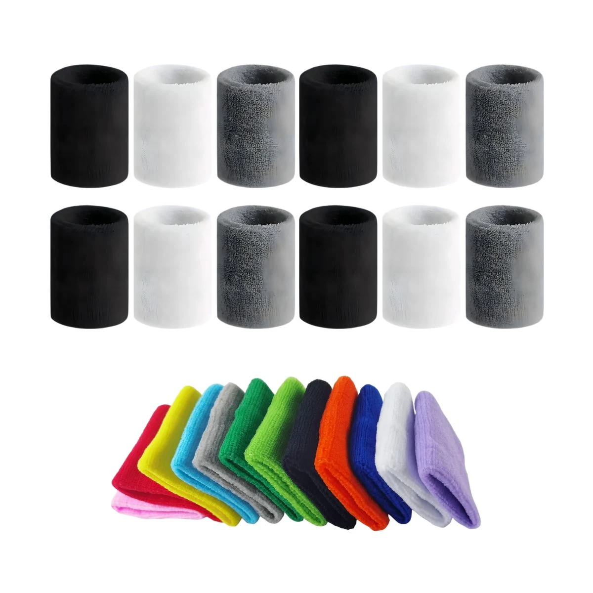 3.15"??5.9" Polyester Athletic Sweatbands 1