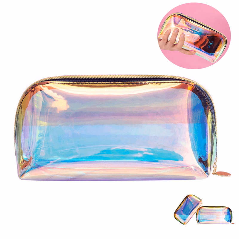 laser Waterproof Cosmetic Bags Portable Travel Toiletry Pouch
