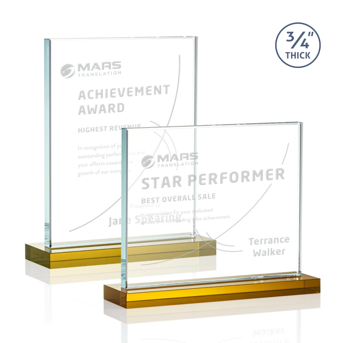 Manhattan Award - Amber 1