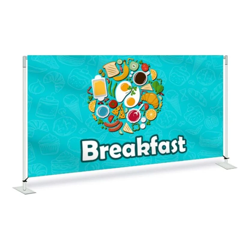 Breakfast Pre Printed Fabric Barrier 72" x 36" x 13.5 - Blue 1