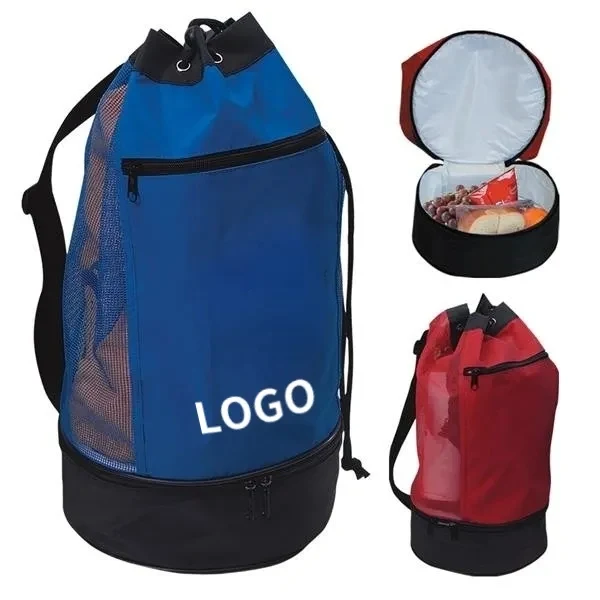 Beach Bag with Insulated Lower Compartment 1