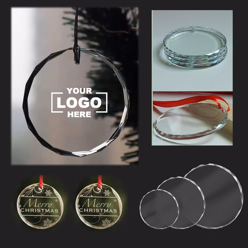 3 Inch Ornaments-Round Crystal