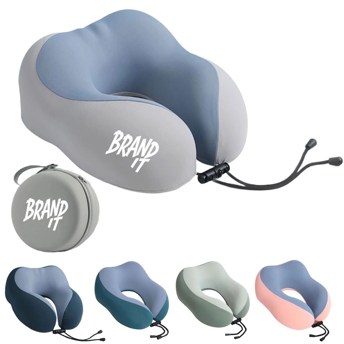 Memory Foam U Shaped Pillow w/Storage Box 1