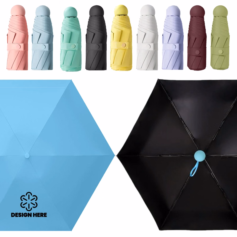 Mini Compact Travel Umbrella Lightweight Portable