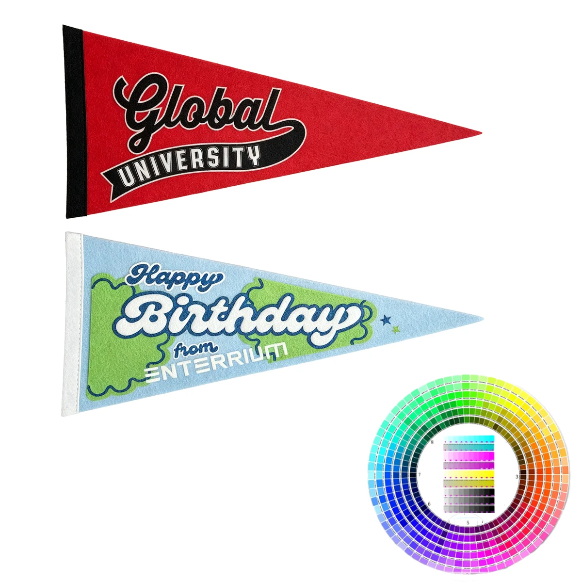 Printed Promotional Custom Felt Pennant 1