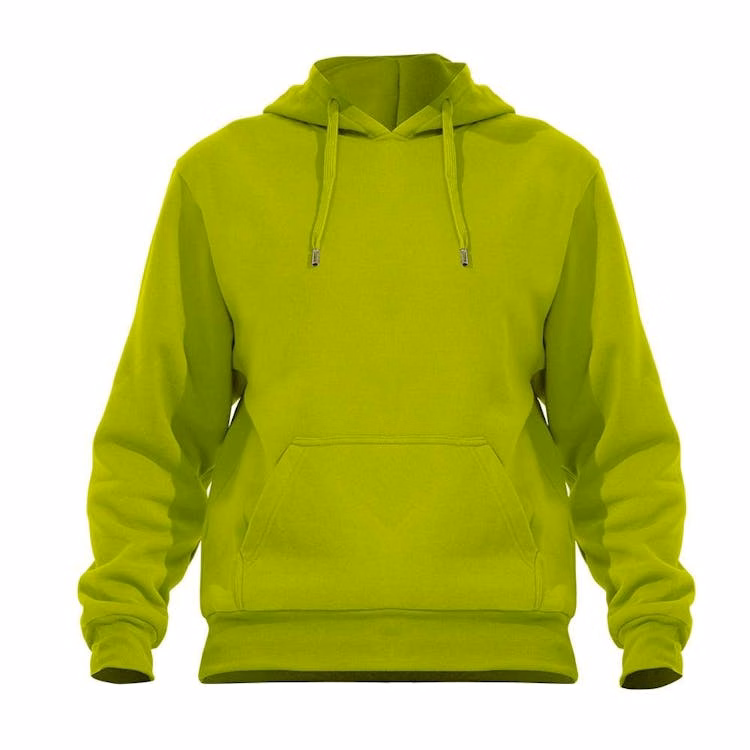 Fleece Pullover Hoodies - Size Large Safety Yellow