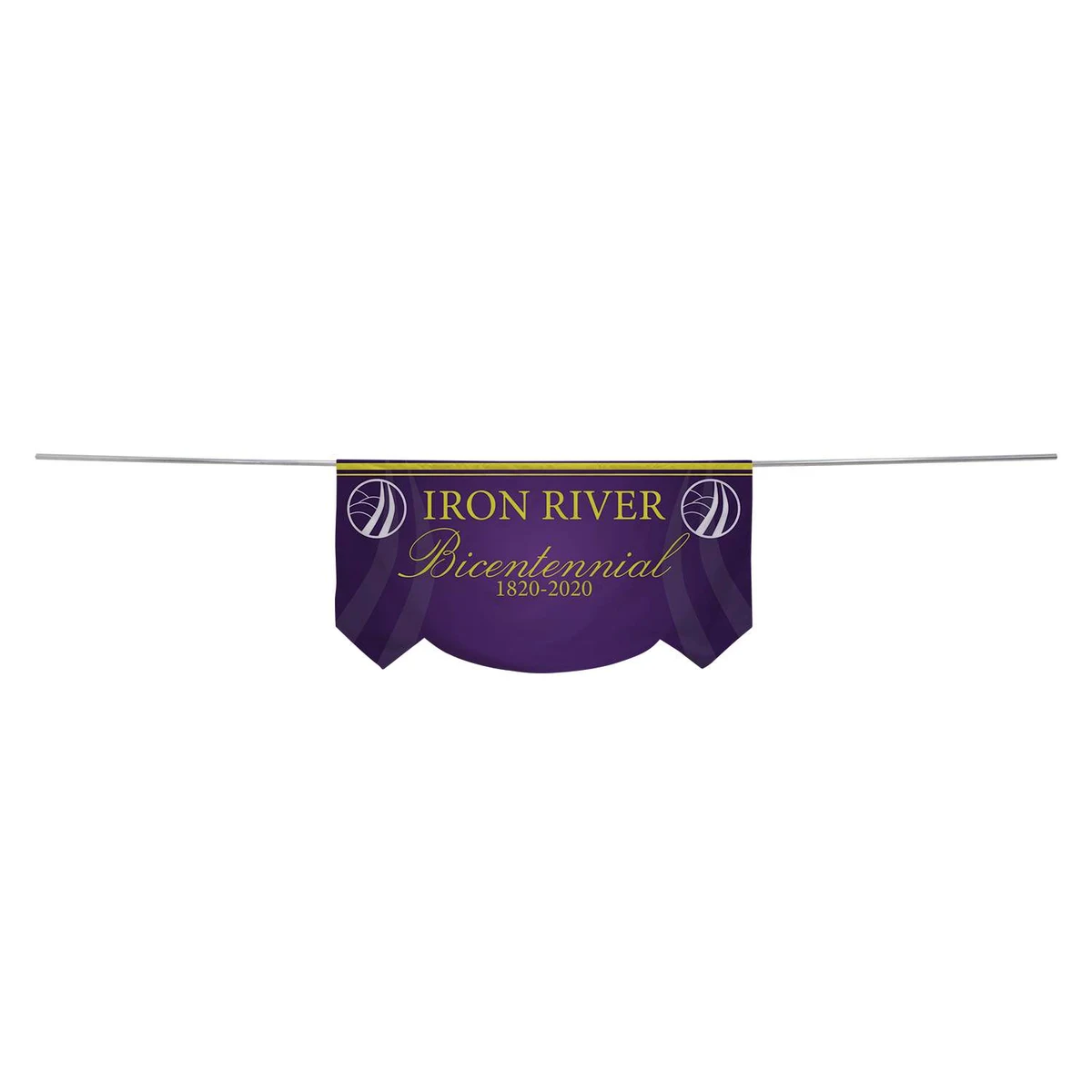 3' x 6' Parade Banner Scallop Bottom Kit 1