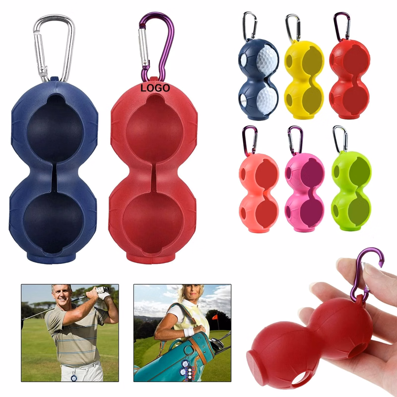 Silicone Golf Ball Holder With Key Ring