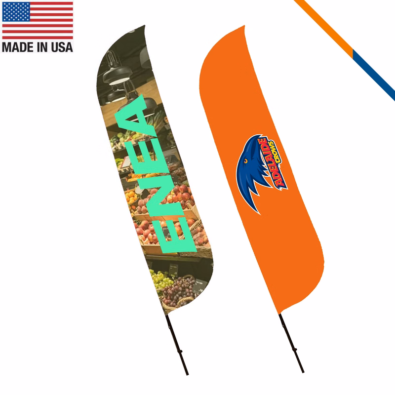 13' Leangle Double-Sided Feather Flag