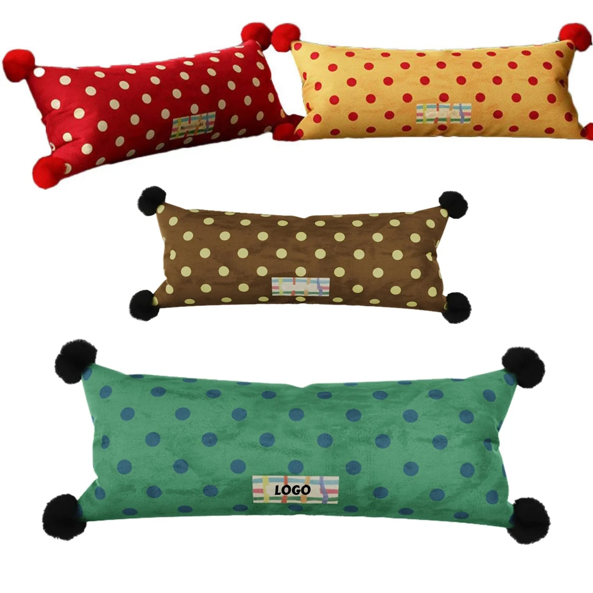 Polka Dot Body Pillow Home Car Decor 1
