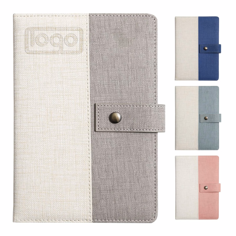 A5 PU Leather Magnetic Snap Notebook
