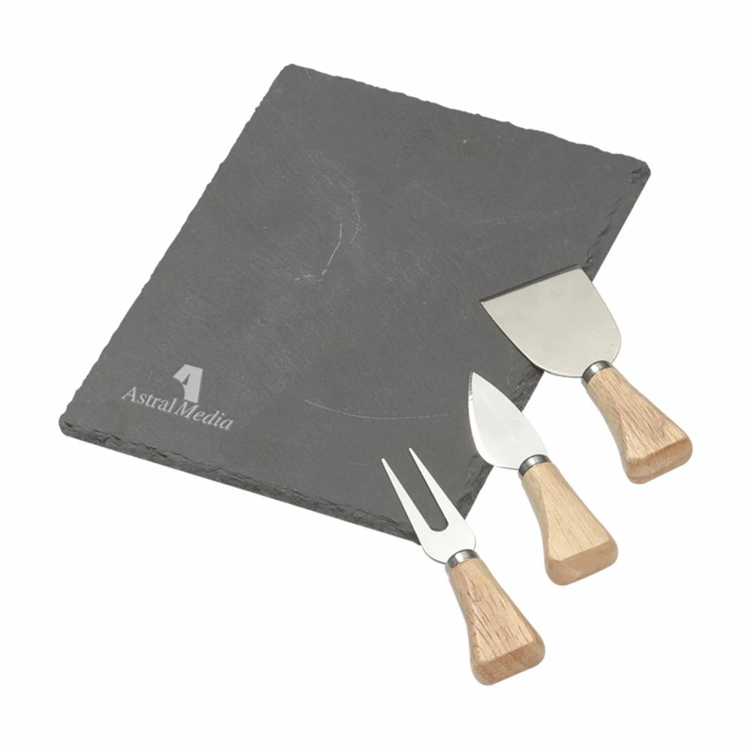 Maitre d' Slate Cheese Set - 4pc 1