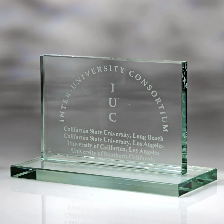 6" Award- Awards, Trophy,Horizontal Plaque w/Base 1/2"d_D373GA 1