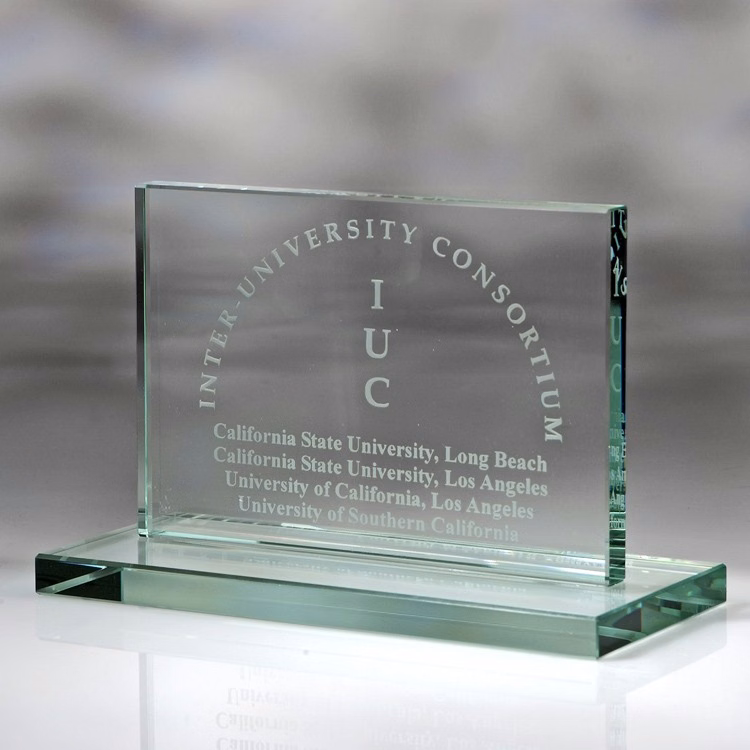6" Award- Awards, Trophy,Horizontal Plaque w/Base 1/2"d_D373GA