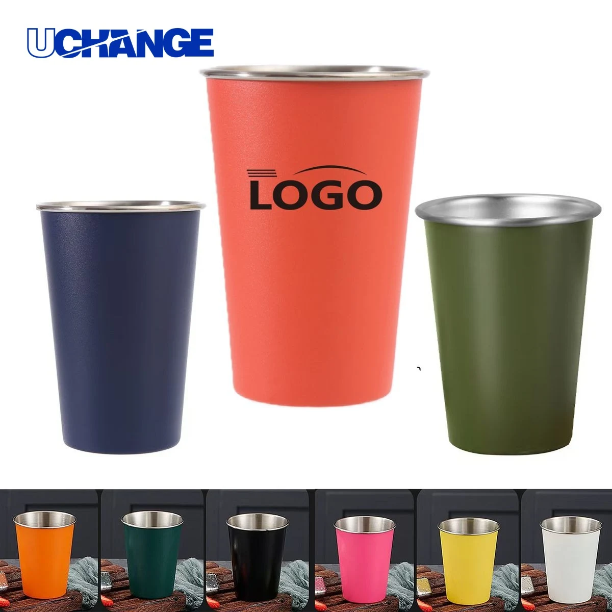 Stainless Steel Cup Container (16 Oz) 1