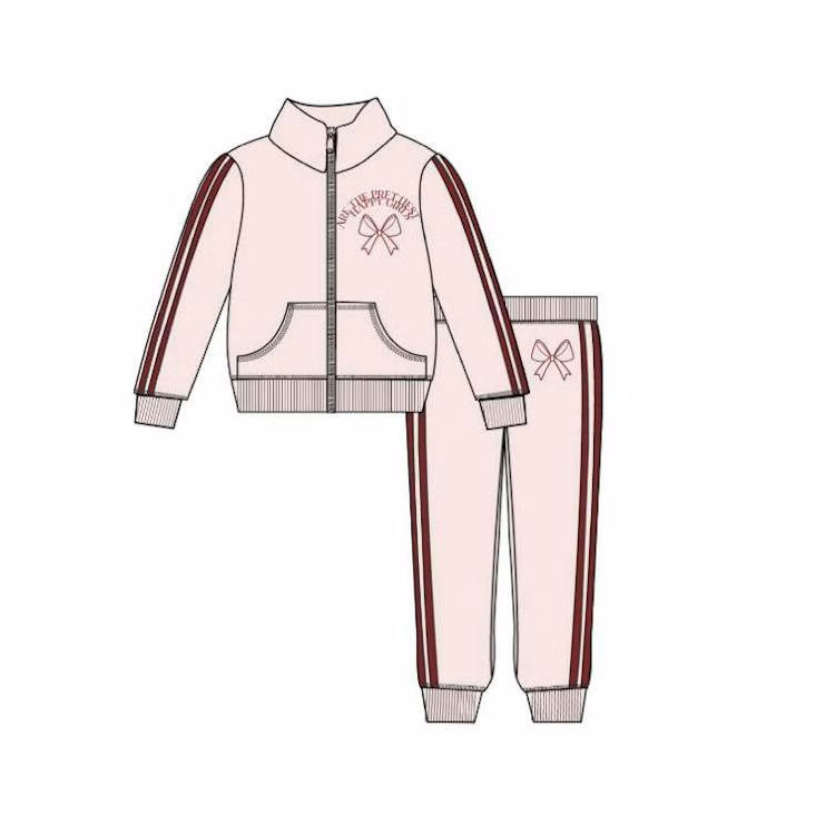 Girls 2pc Tricot Set - Pink Size 4-6X