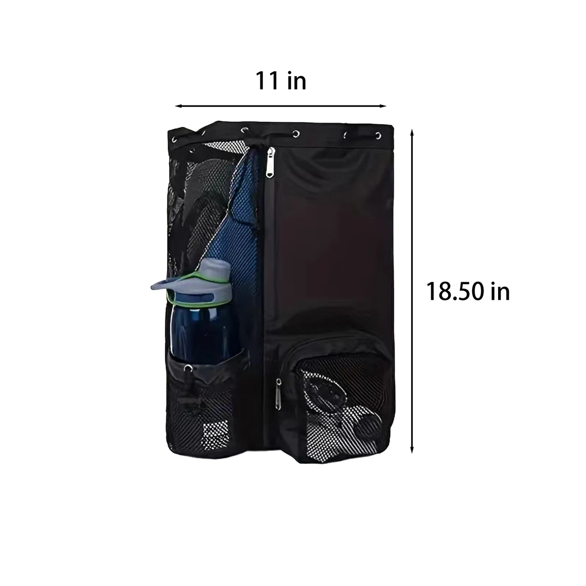 Nylon Wet Bag Backpack with Drawstring 1