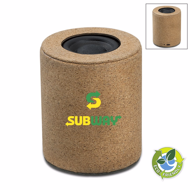 Full-Color Cork Eco-Friendly Bluetooth Speaker