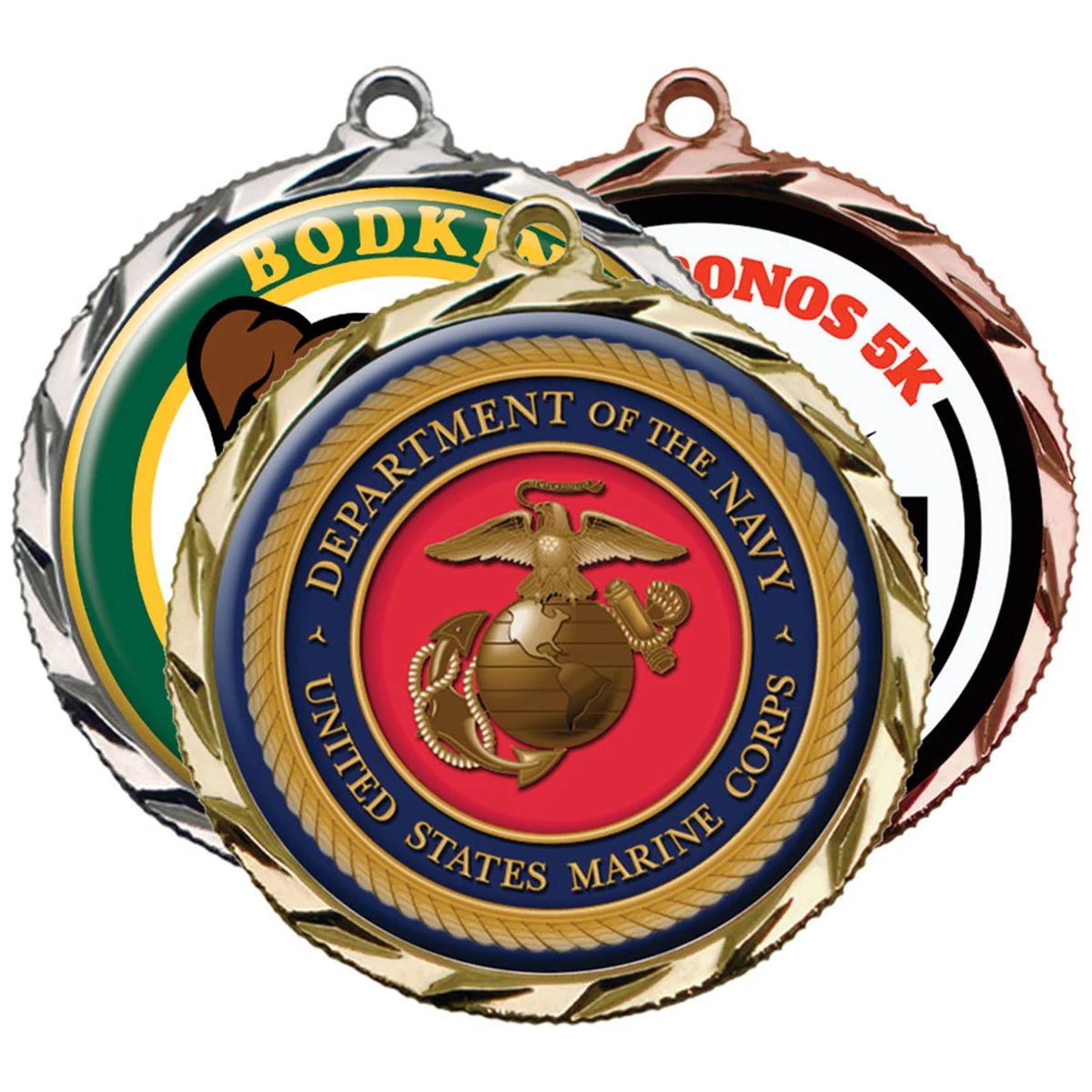 Digistock Medals: Raised Dart Patterned Border with 2" DIA Insert 1
