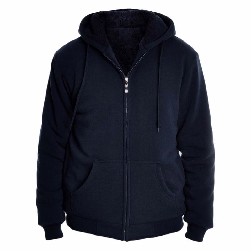 Men's Zip Up Hoodies - Navy