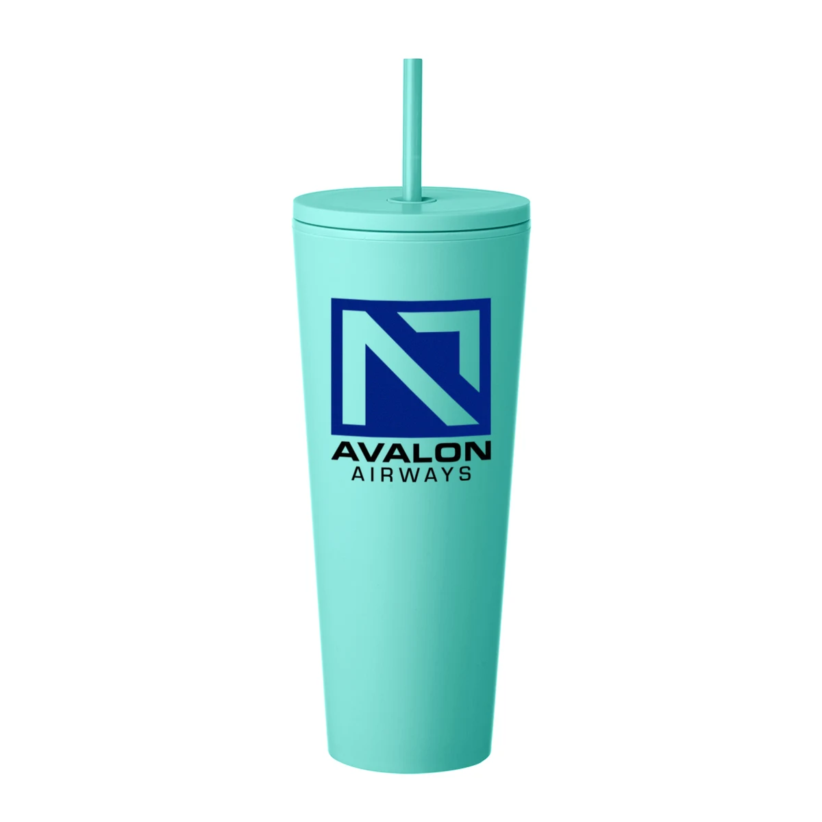 24 oz. Sleekline Rubberized Travel Mug (2 Color Imprint) 1