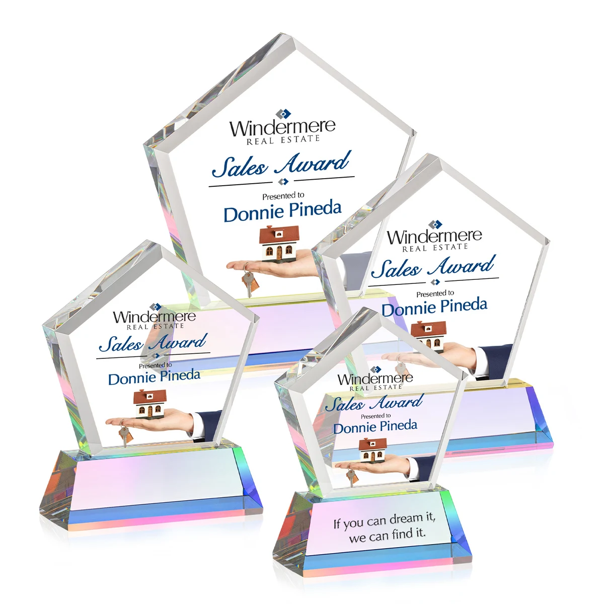 Genosee VividPrint™ Award on Base - Prismatic 1