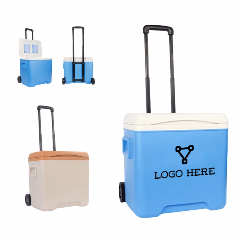 MOQ 50 Heavy Duty 32 Quart Wheeled Ice Chest