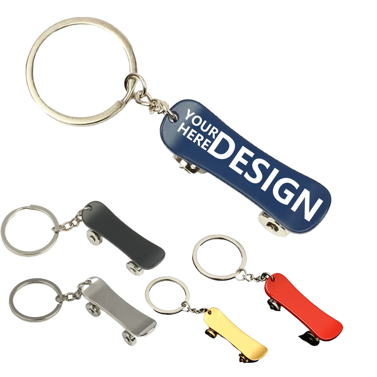 Alloy Skateboard Key Ring 1