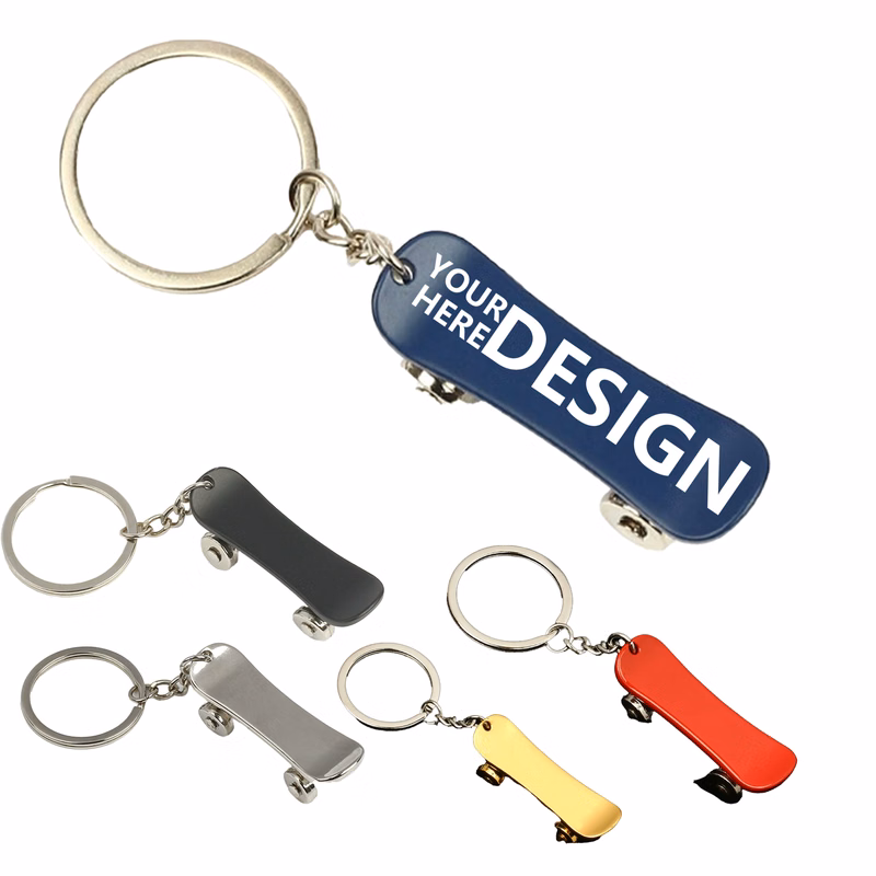 Alloy Skateboard Key Ring