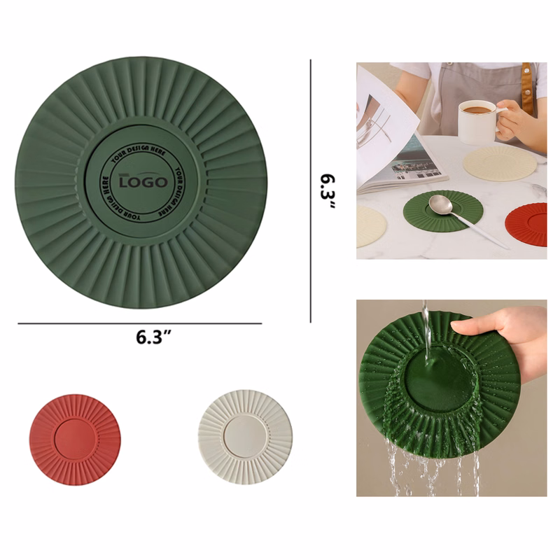 Versatile Food Grade Heat Resistant Silicone Non - Slip Coaster