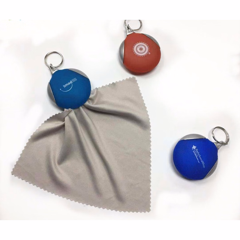 Pocket Microfiber Lens Cloth Kechain