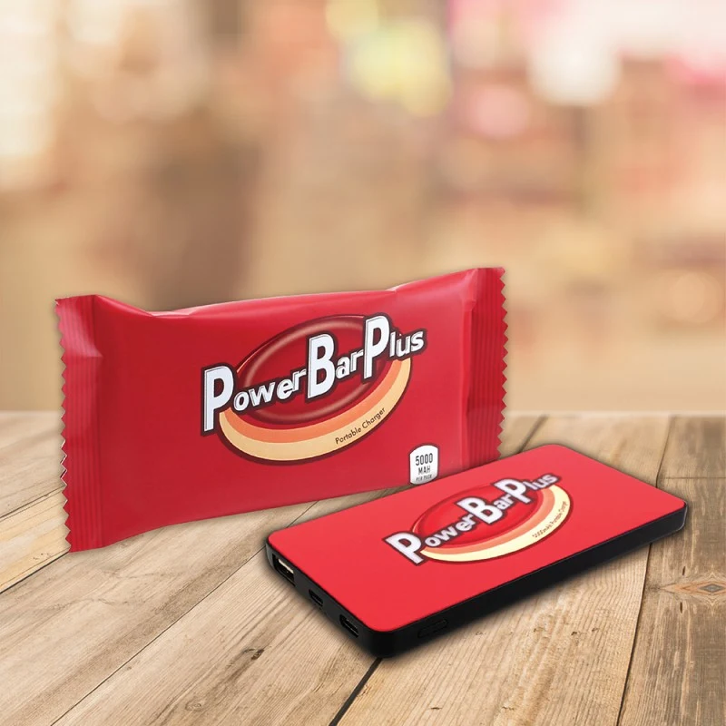 Power Bar Plus - 5000mAh Power Bank with Full Color Wrapper 1