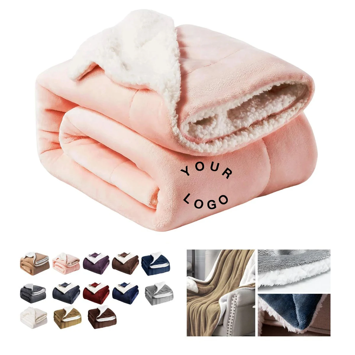 Plush Velour Blanket 50x60 Inch for Winter Warmth 1