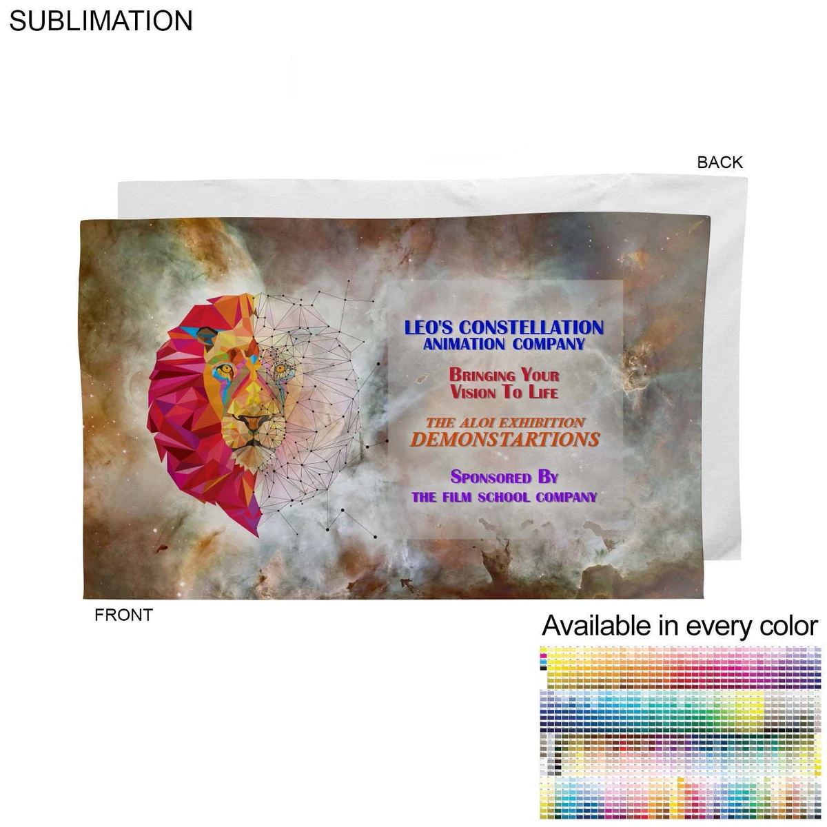 Plush and Soft Velour Terry Cotton Blend Hand, Sports Towel, 15x25, Sublimated Edge to Edge 1