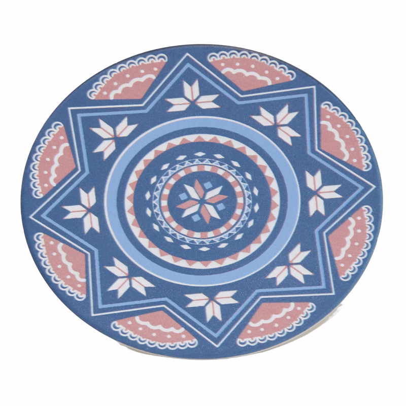 Ceramic Coaster with Cork Bottom