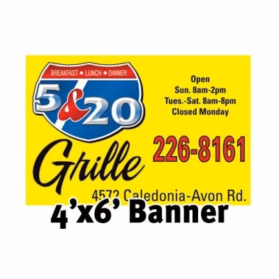 Full Color Banner 4'x6' - Mesh