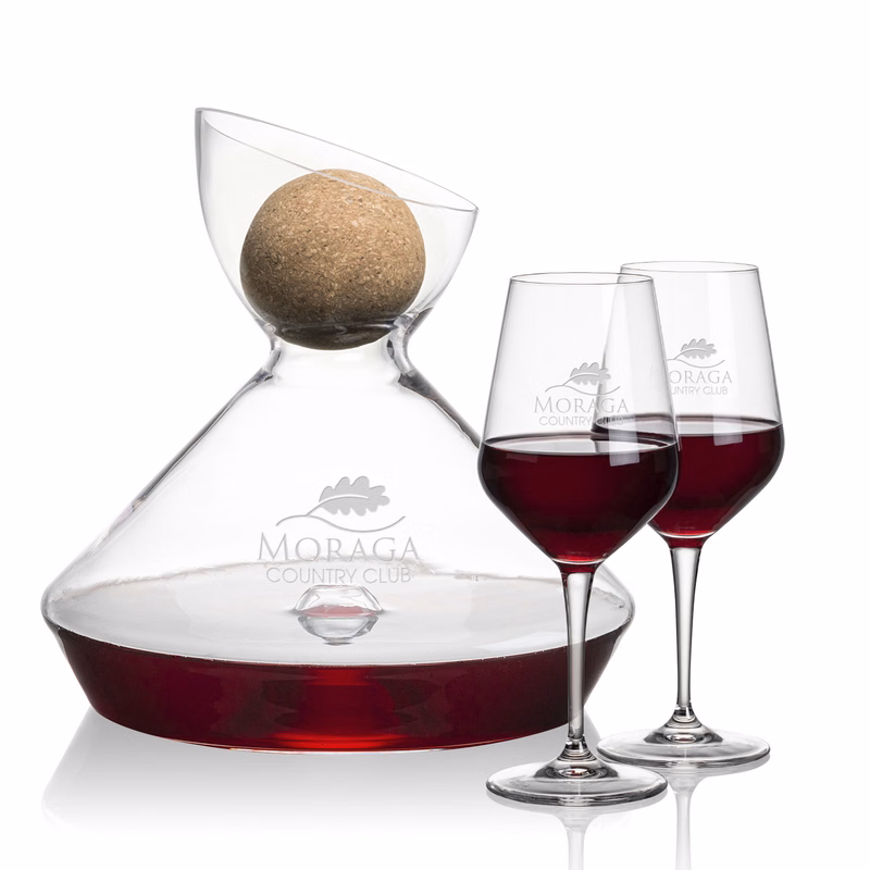 Woodbury Carafe w/Cork Stopper & Germain Wine