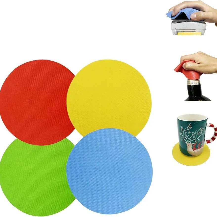 Custom Easy-Grip Silicone Jar Opener & Coaster 1