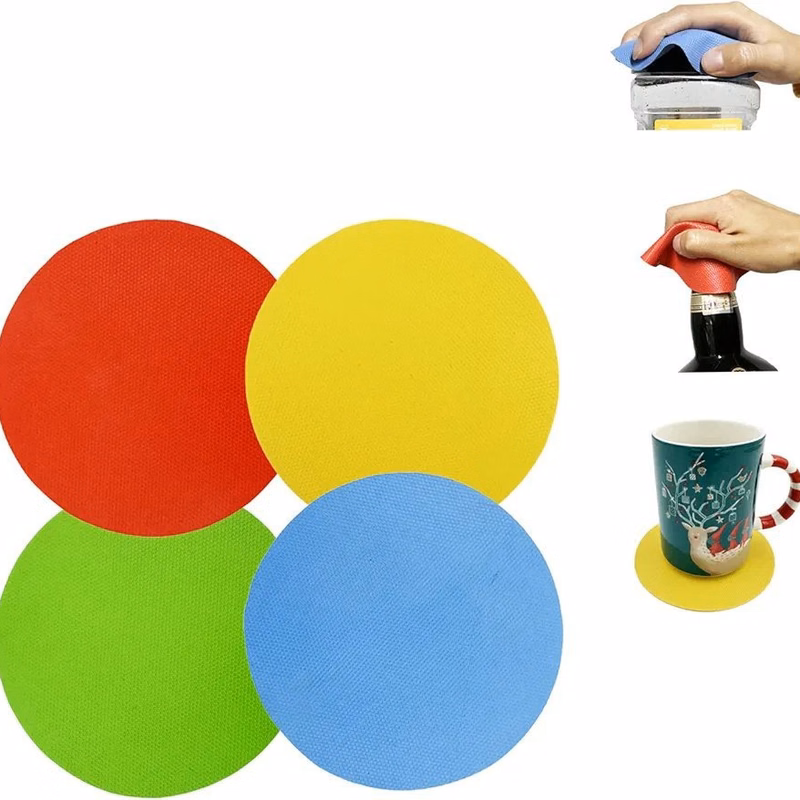 Custom Easy-Grip Silicone Jar Opener & Coaster