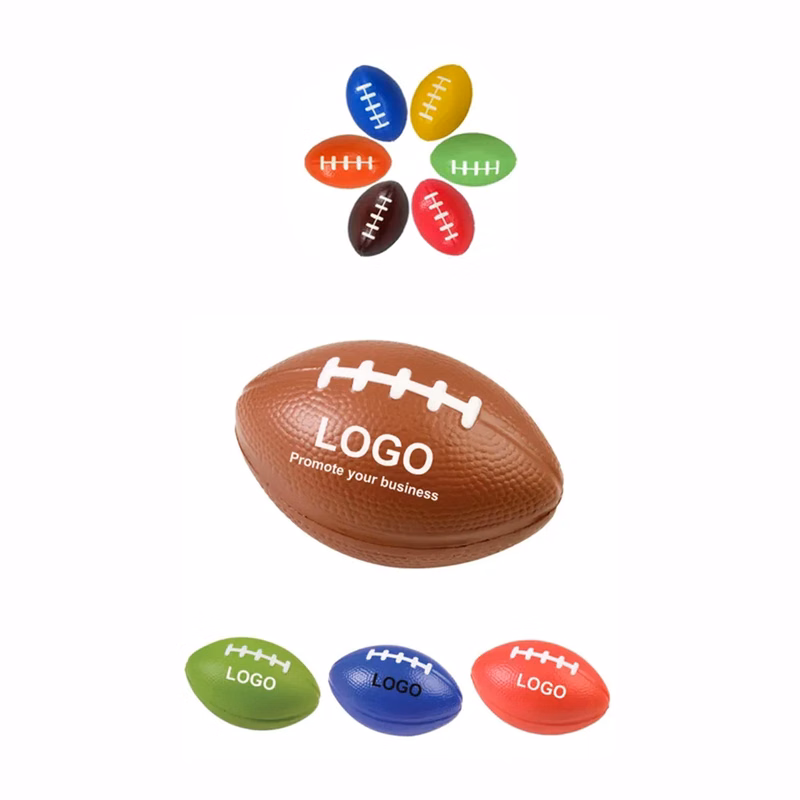 Pu Rugby Shape Stress Foam Sport Ball MOQ 10pcs