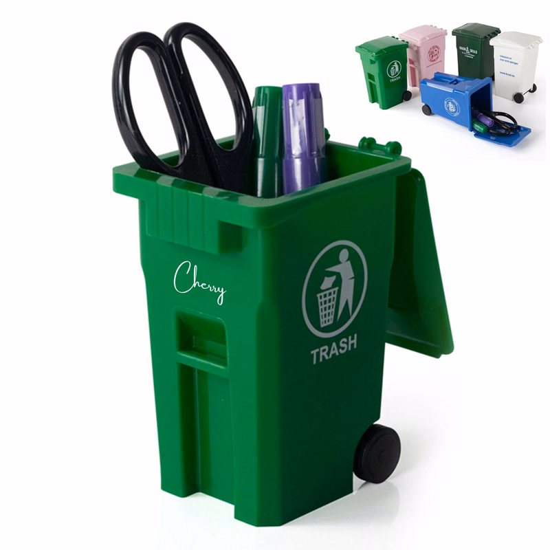 Plastic Mini Trash Can PP Pen Holder